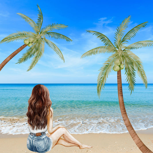 Beachside Bliss Painting (Canvas Print)